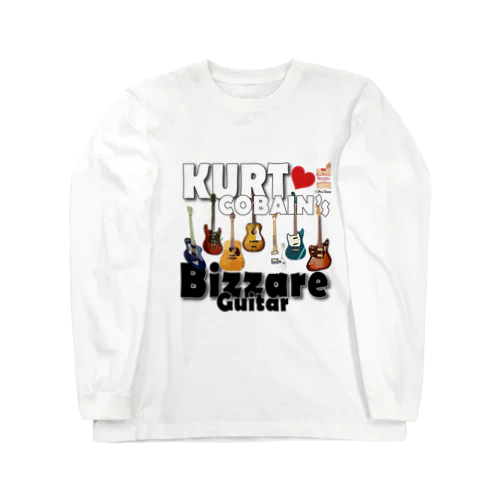 BIZZARE GUITAR ビザールギター KURT COBAIN カートコバーン ホワイト ロングスリーブTシャツ