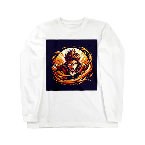 熱血アニメキャラクター オリジナルイラストグッズ Long Sleeve T-Shirt