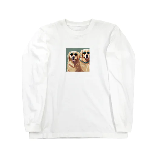 サングラスをかけているゴールデンレトリバー Long Sleeve T-Shirt