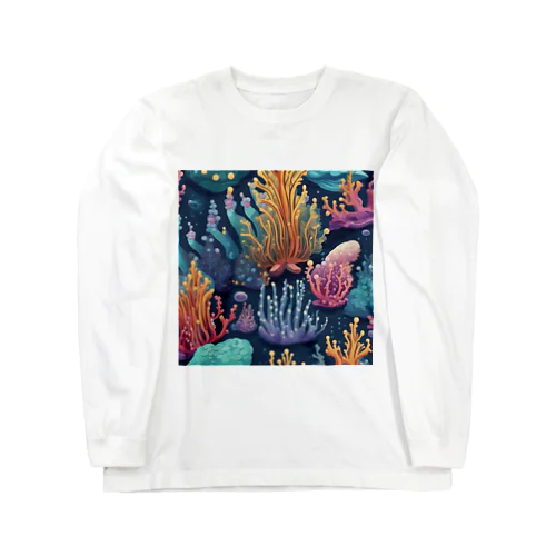 海を彩るコーラル Long Sleeve T-Shirt