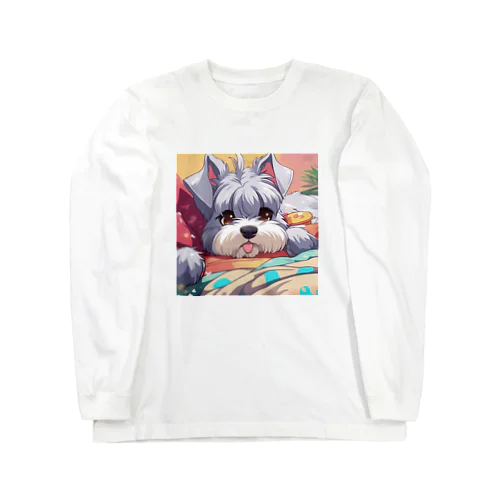 ふわふわシュナウザーちゃん Long Sleeve T-Shirt