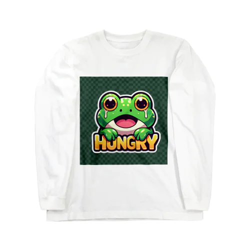 HUNGRYカエル ロングスリーブTシャツ