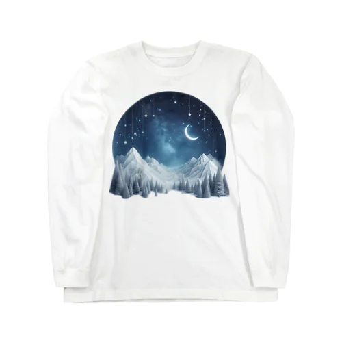 幻想的な冬の夜 Long Sleeve T-Shirt