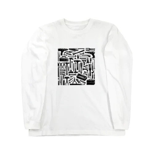 モノクロ大工道具 Long Sleeve T-Shirt