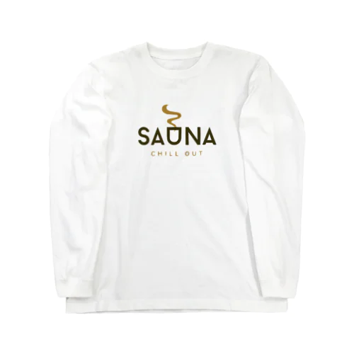 sauna chill ロングスリーブTシャツ