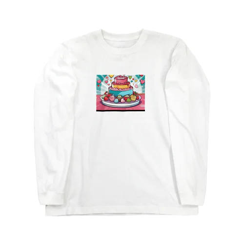 デコレーションケーキ ロングスリーブTシャツ