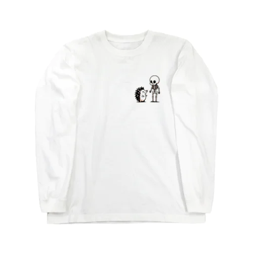 ハリネズミとがいこつ Long Sleeve T-Shirt