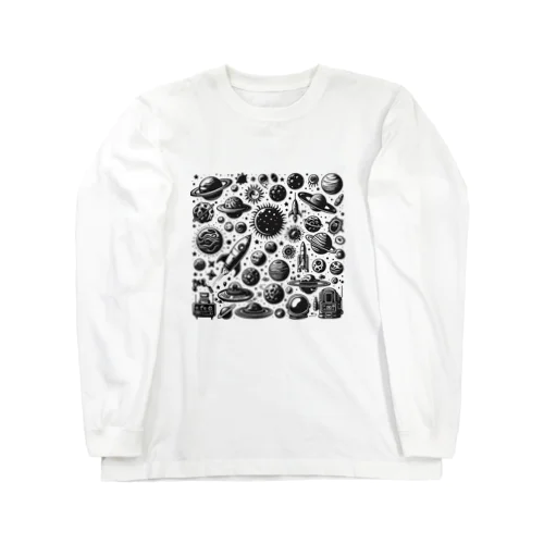 モノクロ宇宙 Long Sleeve T-Shirt