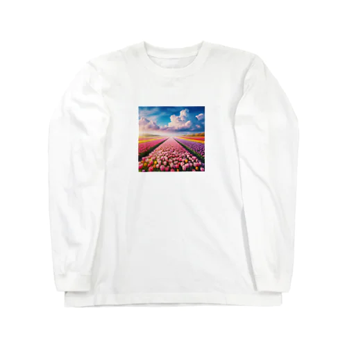 壮大な風景✨チューリップ🌷バージョン🌈 Long Sleeve T-Shirt