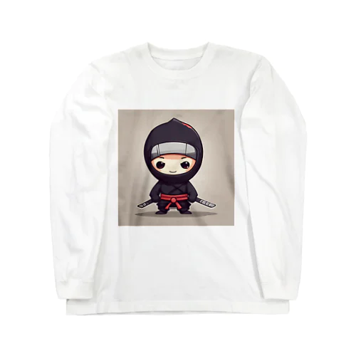 かわいい忍者のイラストグッズ Long Sleeve T-Shirt