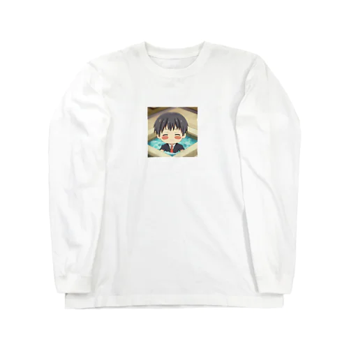 温泉＠サラリーマン Long Sleeve T-Shirt