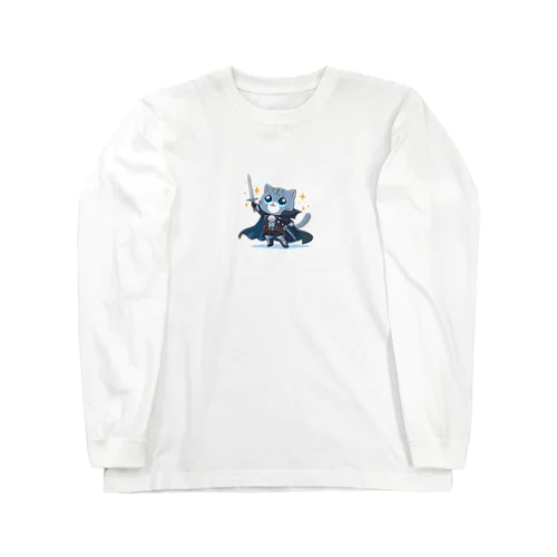 ファンタジー猫シリーズ・勇者 ロングスリーブTシャツ