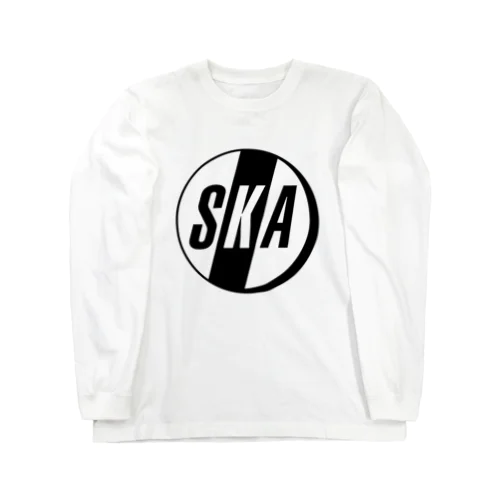 NEW WAVE SKA/Black Print Long Sleeve T-Shirt