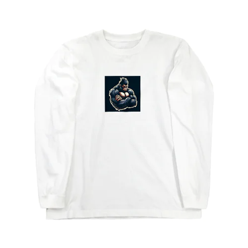 考えるゴリラ Long Sleeve T-Shirt