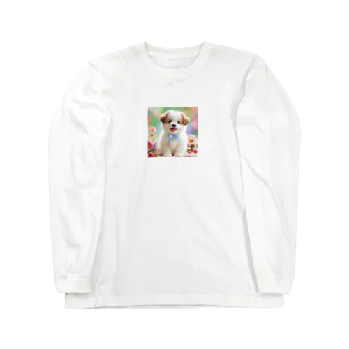 キュートなわんちゃん Long Sleeve T-Shirt