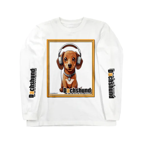 集まれ犬好き / Gathering Dog Lover (Dachshund) ロングTシャツ、パーカーなど ロングスリーブTシャツ