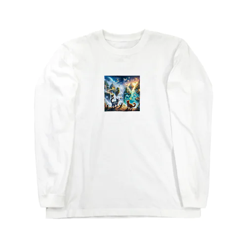 奇跡の探索者：子猫たちの魔法の旅 Long Sleeve T-Shirt