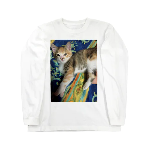 何か用？ねこ Long Sleeve T-Shirt