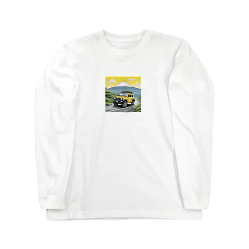 華やかな黄色いスズキジムニー Long Sleeve T-Shirt