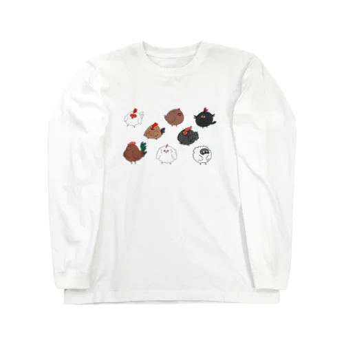 まんまるコロコロ鶏ーず Long Sleeve T-Shirt