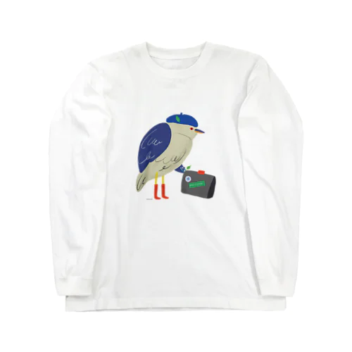 Blue Beret Bird ロングスリーブTシャツ