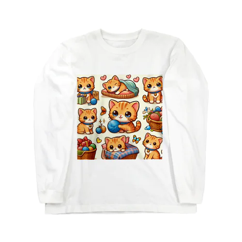 ねこニコばん ロングスリーブTシャツ