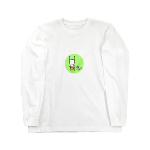 後ろ向き Long Sleeve T-Shirt