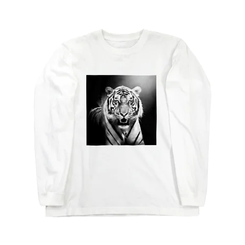 怖い虎 Long Sleeve T-Shirt