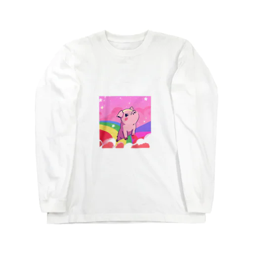 空飛ぶ豚 Long Sleeve T-Shirt