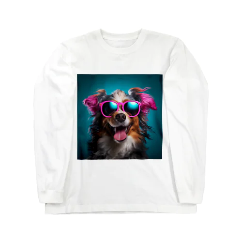 サングラスをかけた、かわいい犬 Marsa 106 Long Sleeve T-Shirt