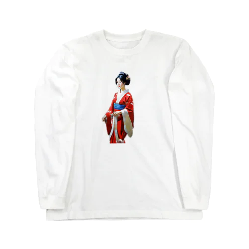 着物の女性 Long Sleeve T-Shirt