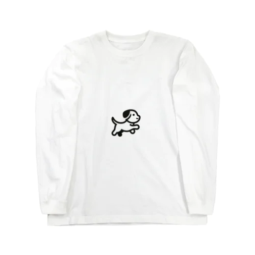 クール黒ワンちゃん Long Sleeve T-Shirt