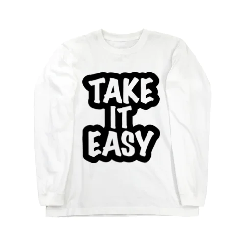 テイクイットイージー Take It Easy ブラック Long Sleeve T-Shirt