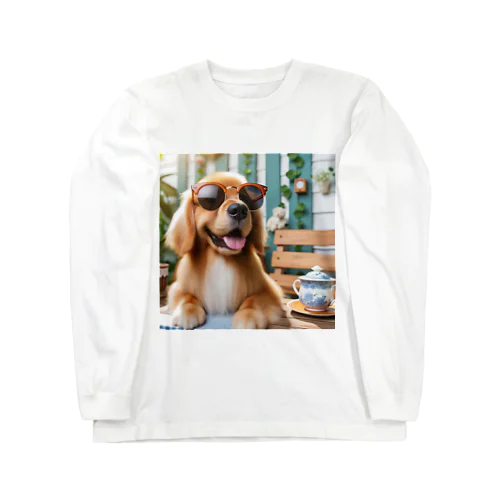 サングラスをかけた、かわいい犬 Marsa 106 Long Sleeve T-Shirt