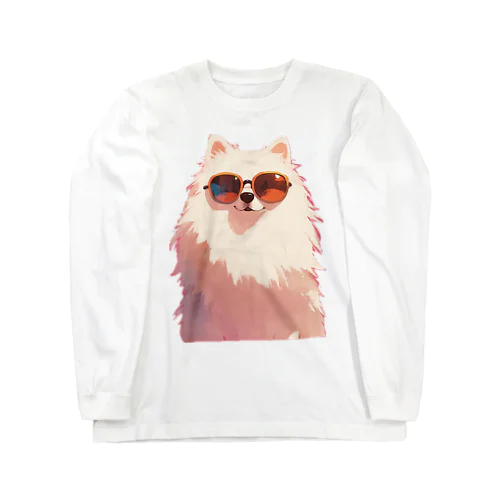 サングラスをかけた、かわいい犬 Marsa 106 Long Sleeve T-Shirt