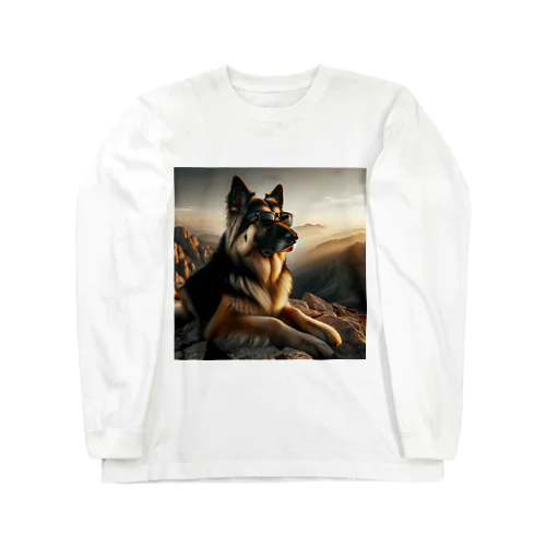 サングラスをかけた、かわいい犬 Marsa 106 Long Sleeve T-Shirt