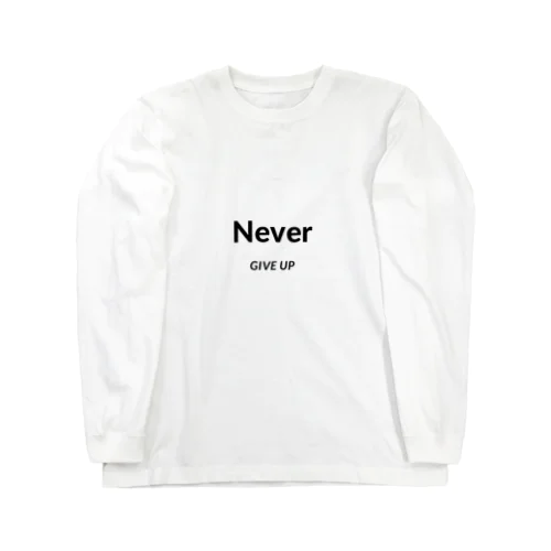 nevergiveup ロングスリーブTシャツ