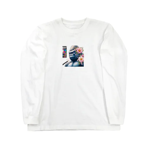 美肌ゴリラ Long Sleeve T-Shirt