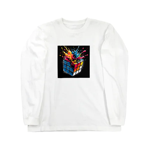 カラーバースト・キュービカル Long Sleeve T-Shirt