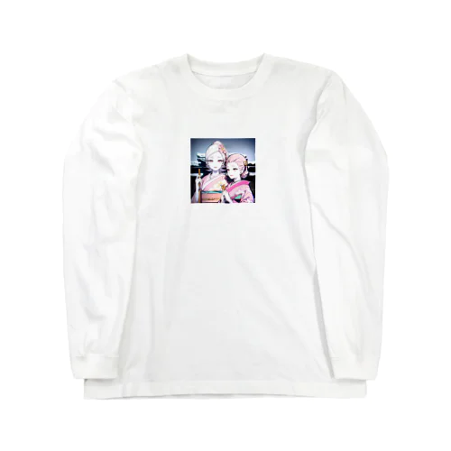 白く透き通る肌の娘達 Long Sleeve T-Shirt