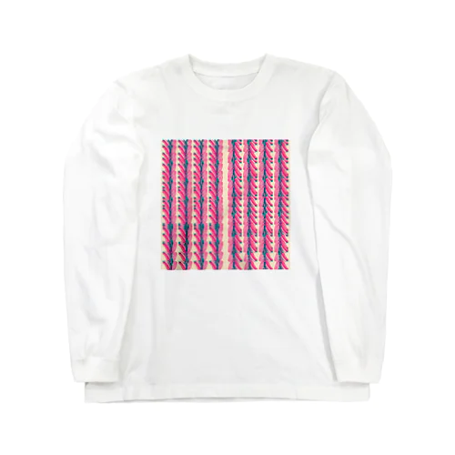 縞柄a Long Sleeve T-Shirt