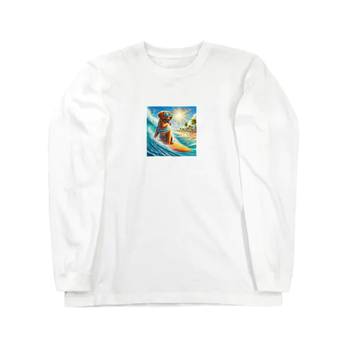 犬サーフィン Long Sleeve T-Shirt