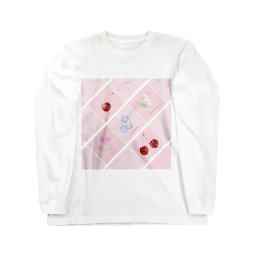 Cherry & Flower Long Sleeve T-Shirt