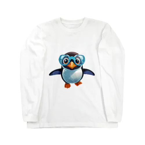 ペンギンのスノーケリング！ Long Sleeve T-Shirt