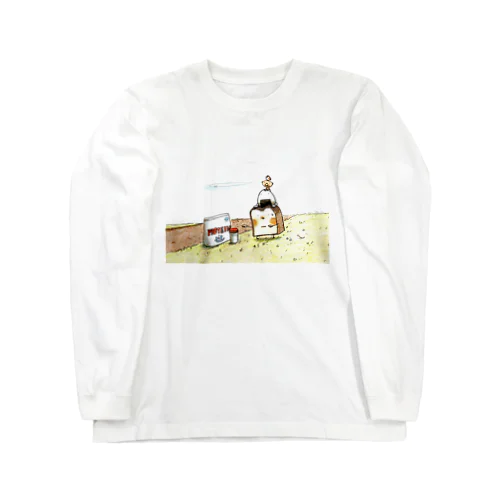 トレーニングがんばる食パン Long Sleeve T-Shirt