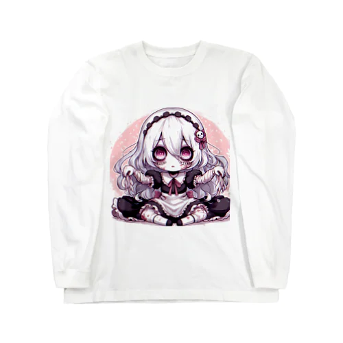 ホラー　かわいいグール２ ロングスリーブTシャツ