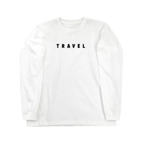 TRAVEL(黒文字) Long Sleeve T-Shirt