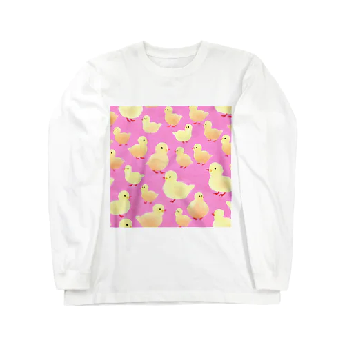 ハッピーひよこシリーズ　おさんぽ Long Sleeve T-Shirt