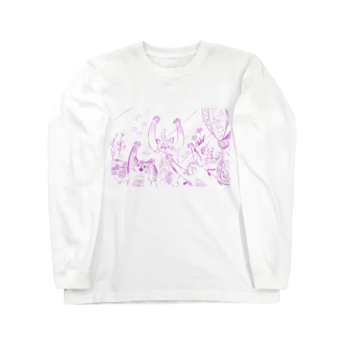 バンザイ猫シリーズNo.６ Long Sleeve T-Shirt