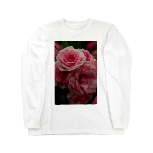 薔薇 ロングスリーブTシャツ